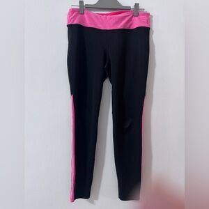 New Balance Women's Black and Coral Pink Leggings